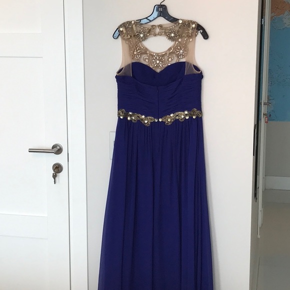 Marchesa Notte Evening dress Royal Blue - Picture 6 of 7